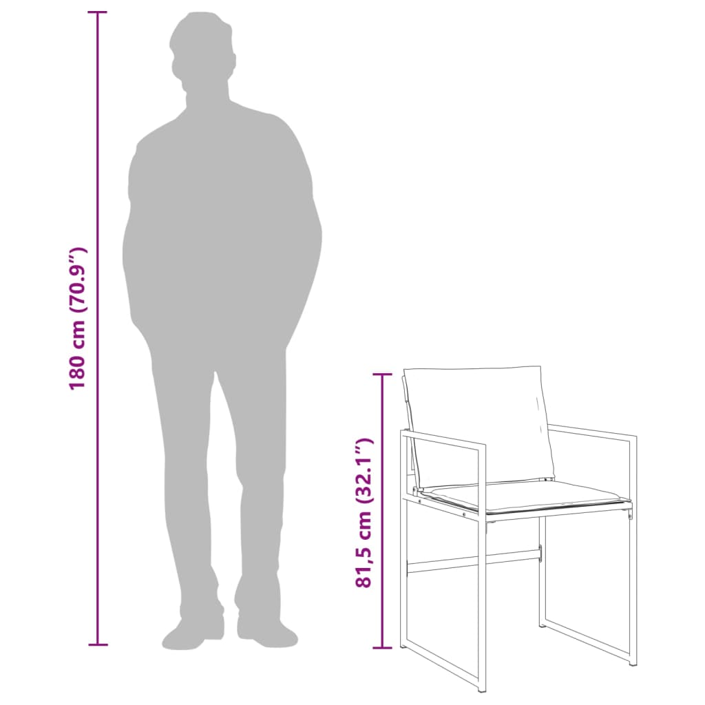 Matgrupp för trädgården med dynor 15 delar svart textilene