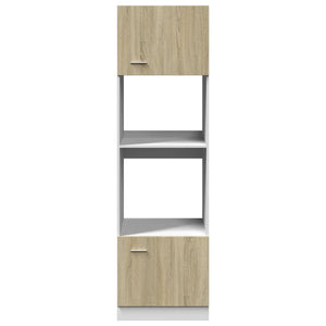 Köksskåp för mikrovågsugn “Lyon” sonoma-ek 60x57x207cm