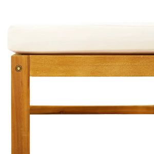 3-delad trädgårdssoffgrupp med kuddar trä akacia och rep