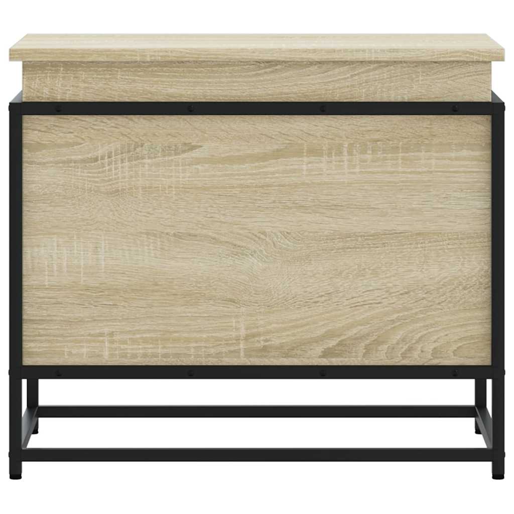 Förvaringslåda med lock sonoma-ek 60x40x51,5 cm konstruerat trä