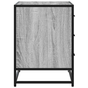 Byrå grå sonoma 70x41x56 cm konstruerat trä