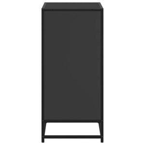 Bokskåp svart 60x35x76 cm konstruerat trä