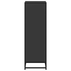 Bokhylla svart 40x35x107,5 cm konstruerat trä