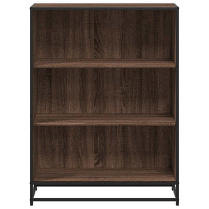 Bokhylla brun ek 80,5x35x107,5 cm konstruerat trä