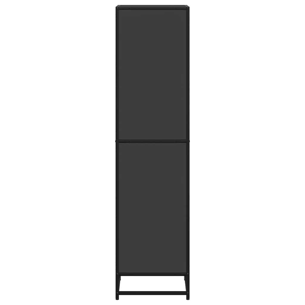 Bokhylla svart 40x35x139 cm konstruerat trä