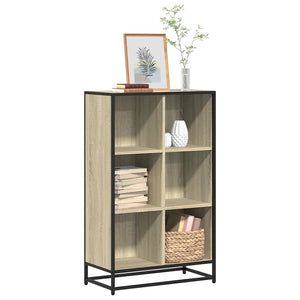Bokhylla sonoma-ek 65,5x33x107,5 cm konstruerat trä