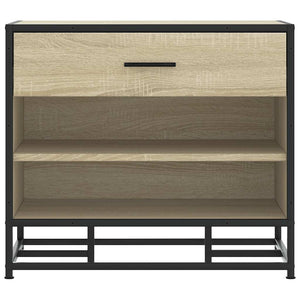 Skobänk sonoma-ek 60x40x53,5 cm konstruerat trä och metall