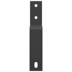 Bypass-fästen för ladugårdsdörr 5 st för plana skenor kolstål