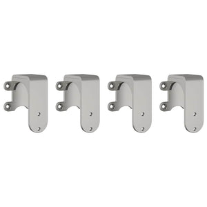 Bypass-fästen för ladugårdsdörr 4 st för runda skenor