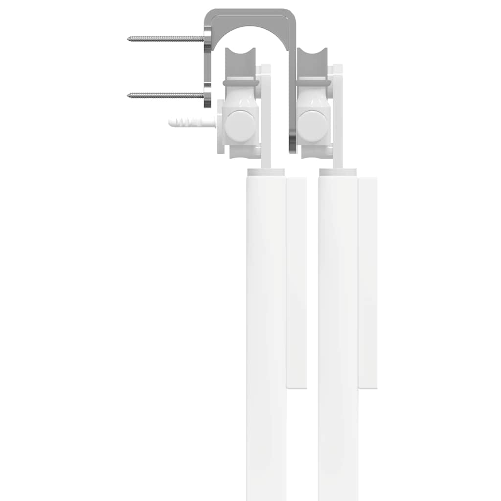 Bypass-fästen för ladugårdsdörr 4 st för runda skenor