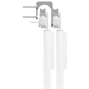 Bypass-fästen för ladugårdsdörr 4 st för runda skenor