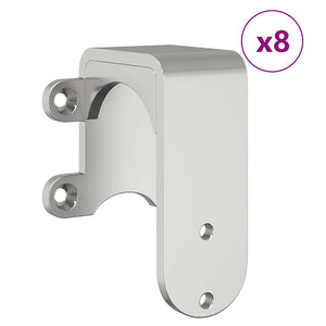 Skjutdörrsbeslag 400 cm rostfritt stål silver