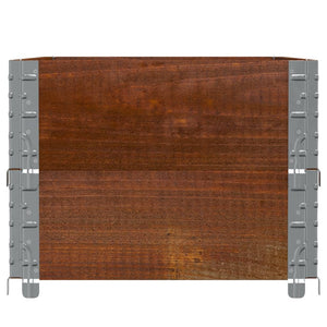 Pallkragar 2 st brun 100x50 cm massivt furu