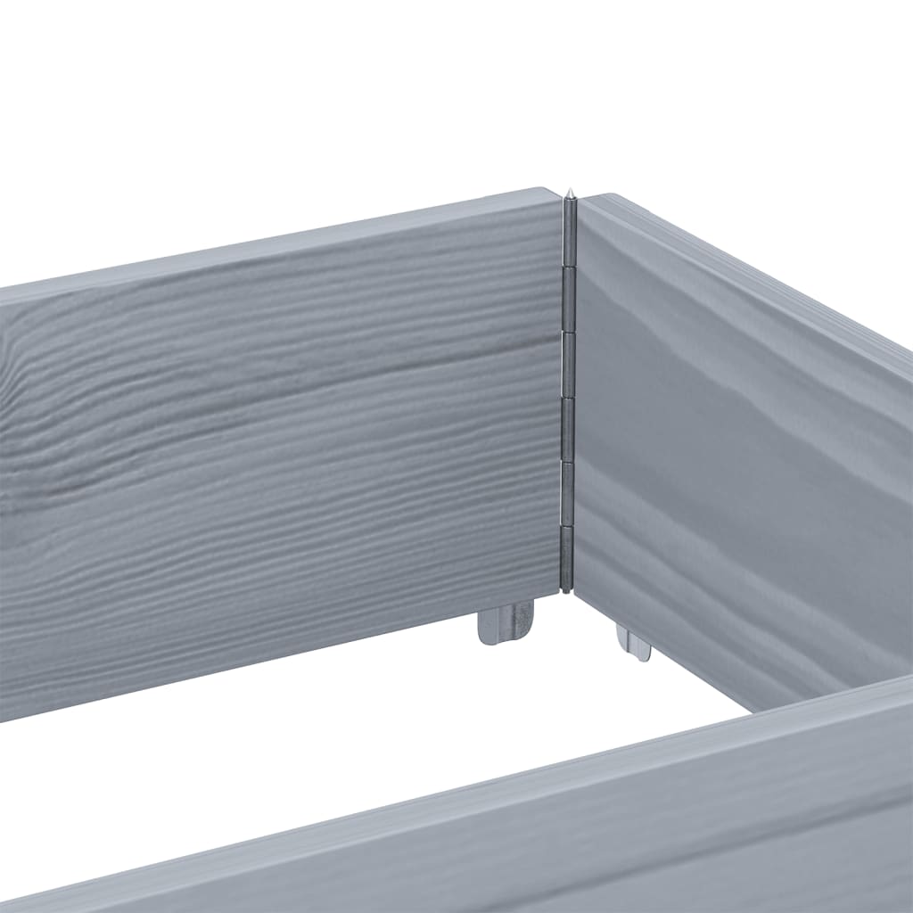 Pallkrage grå 150x50 cm massivt furu