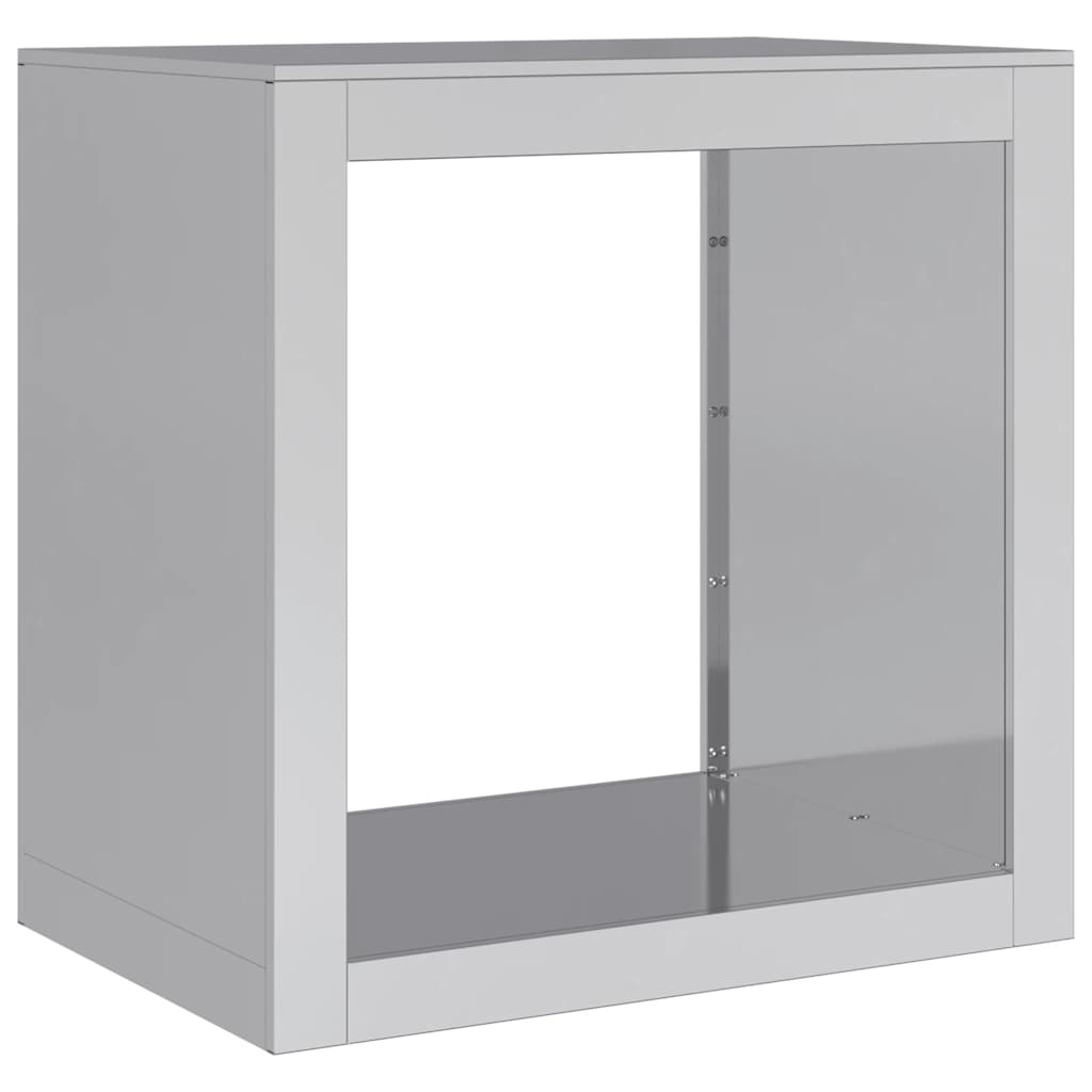 Vedställ 60x40x60 cm galvaniserat stål
