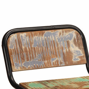 Barstolar 4 st 46x35,5x70 cm massivt trä återvunnet