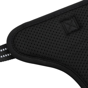 Hundsele med koppel & krage Justerbar svart M