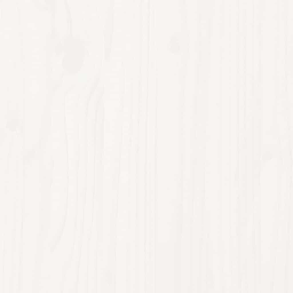 Sängram utan madrass vit 160x200 cm massiv furu