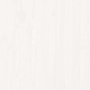 Sängram utan madrass vit 160x200 cm massiv furu