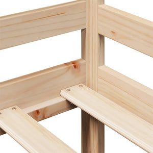 Dagbädd med lådor vit 80x200 cm massiv furu