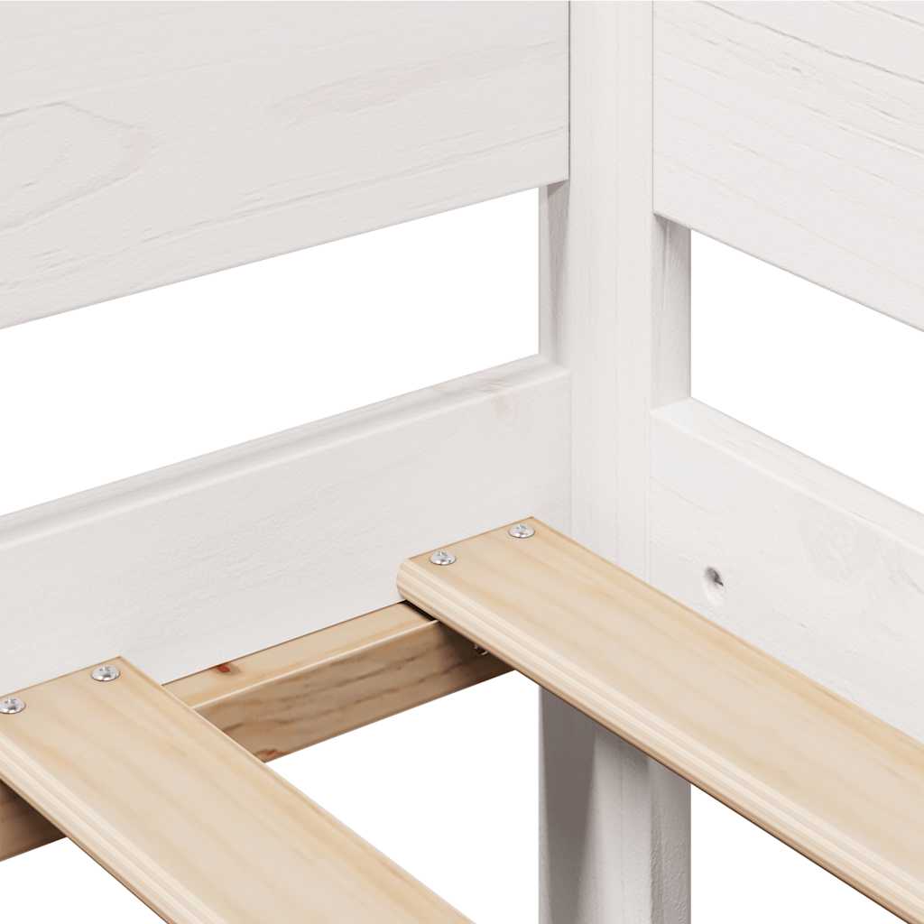 Dagbädd med lådor vit 90x200 cm massiv furu