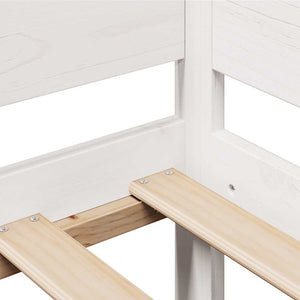 Dagbädd med lådor vit 90x200 cm massiv furu