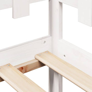 Dagbädd med lådor vit 90x190 cm massiv furu