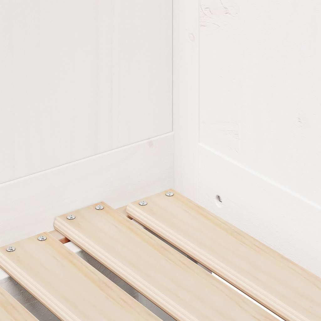 Dagbädd utdragbar med lådor utan madrass vit 90x190 cm