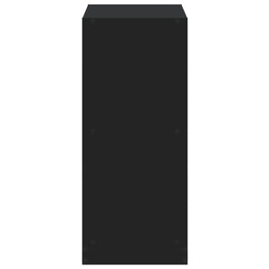 Bokhylla svart 68,5x32x75 cm konstruerat trä