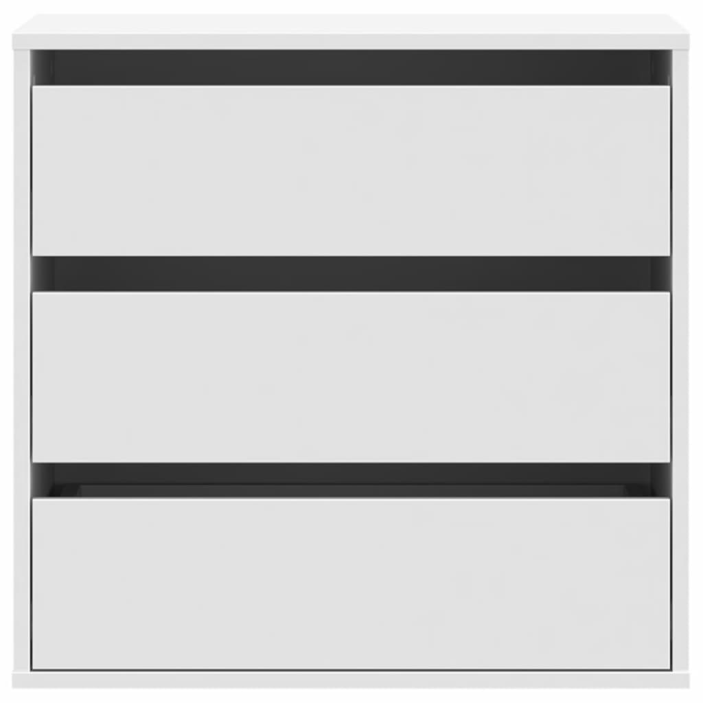 Byrå vit 60x41x58 cm konstruerat trä