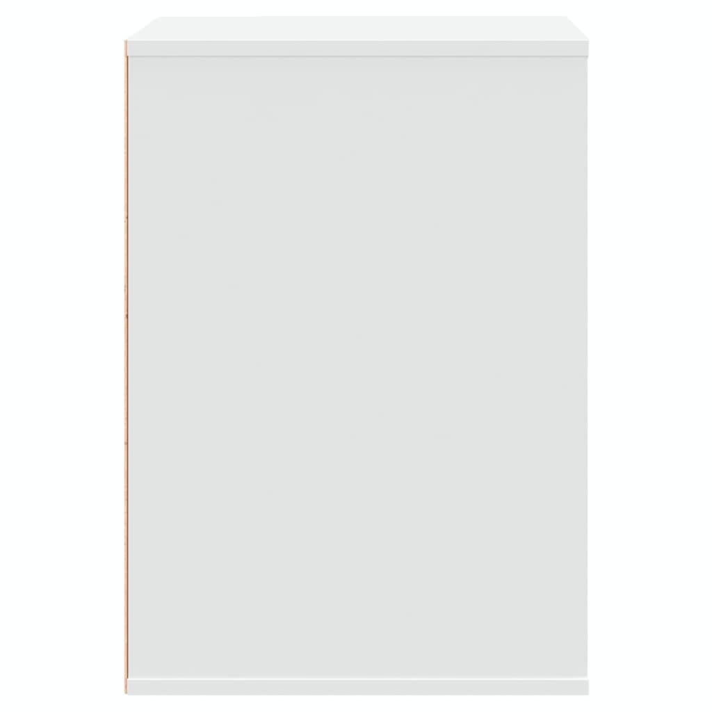 Byrå vit 60x41x58 cm konstruerat trä