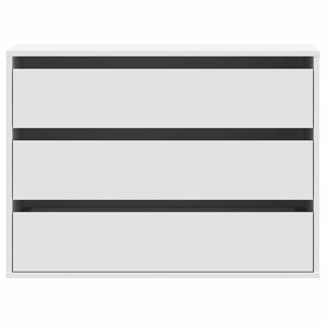 Byrå vit 80x41x58 cm konstruerat trä