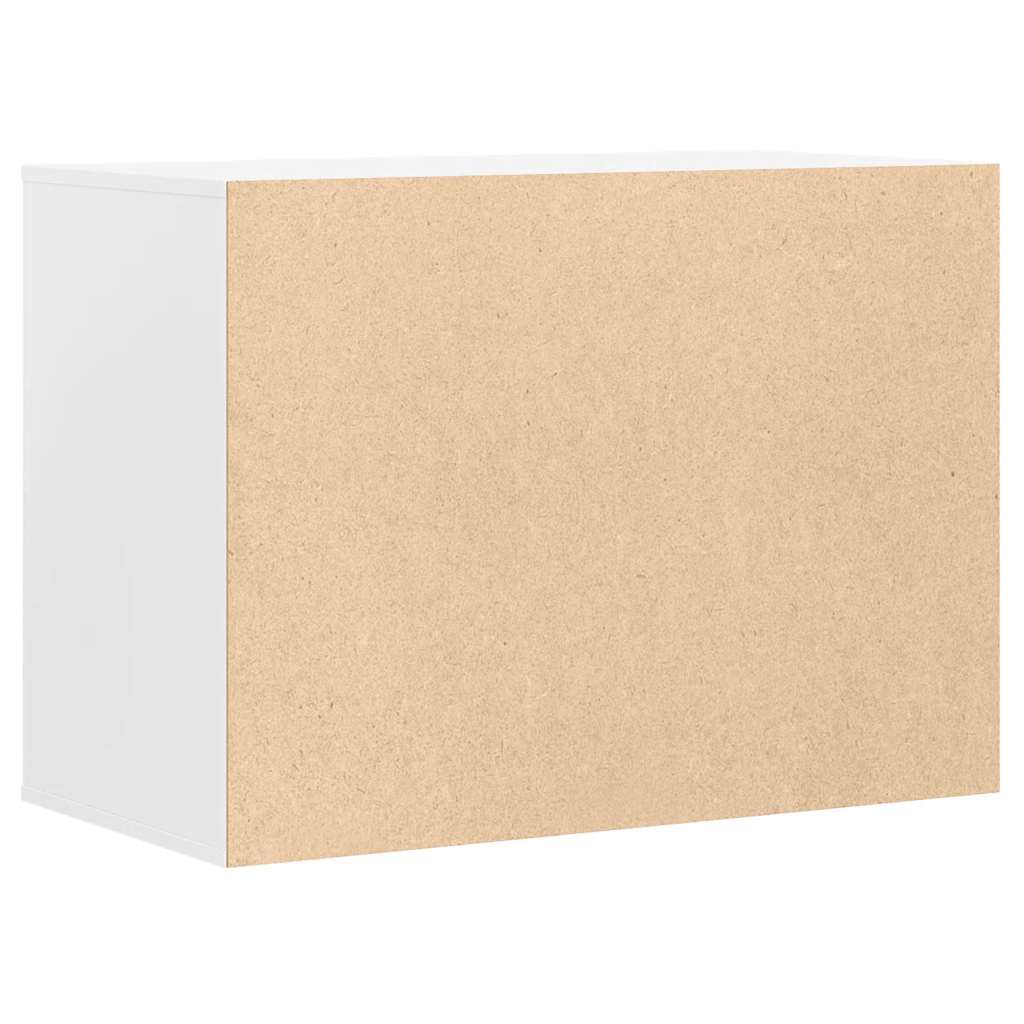 Byrå vit 80x41x58 cm konstruerat trä