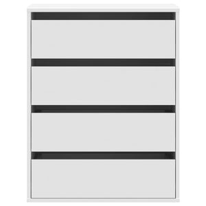 Byrå vit 60x41x76 cm konstruerat trä