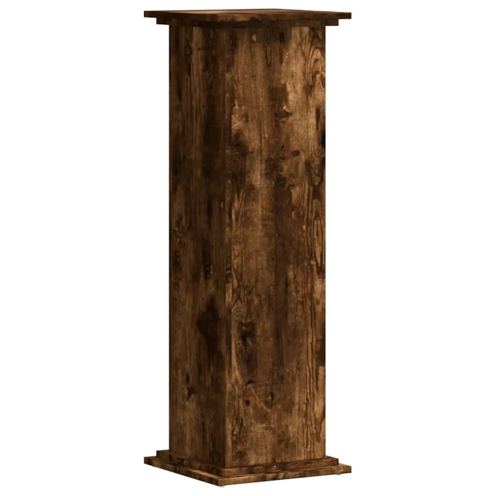 Växtställ Rökt ek 33 x 33 x 100 cm Konstruerat trä