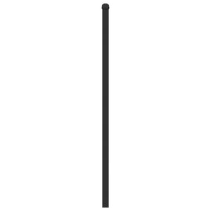 Sänggavel rökfärgad ek 107 cm konstruerat trä och stål