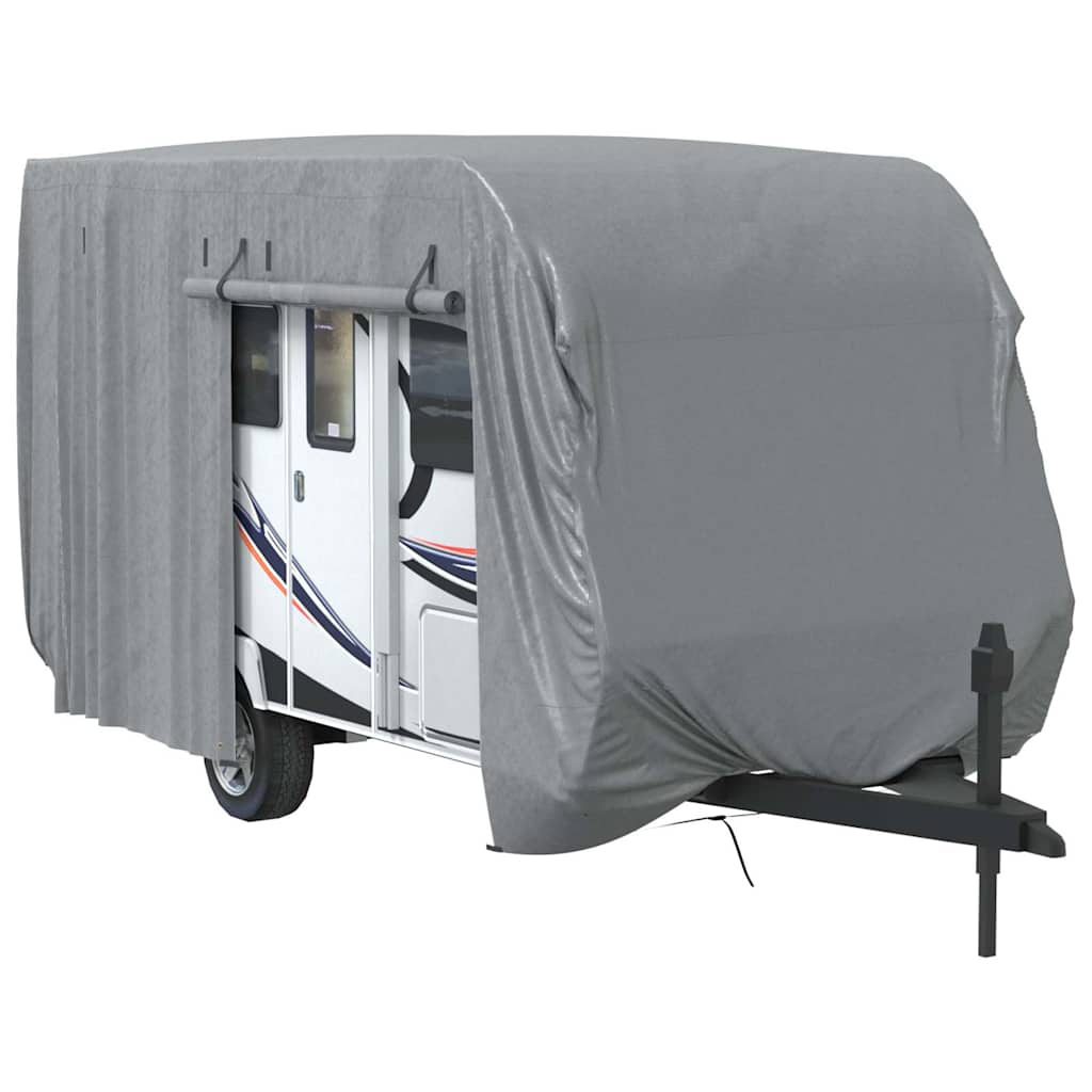 Husvagnsöverdrag grå 460x250x220 cm non-woven tyg