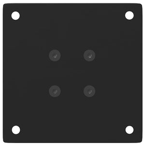 Soffbordsben 4 st svarta 42-44 cm stål