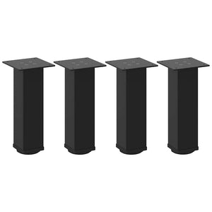 Soffbordsben 4 st svarta 30-32 cm stål