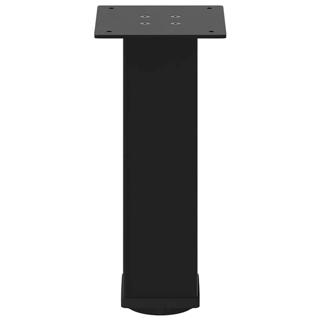 Soffbordsben 4 st svarta 30-32 cm stål