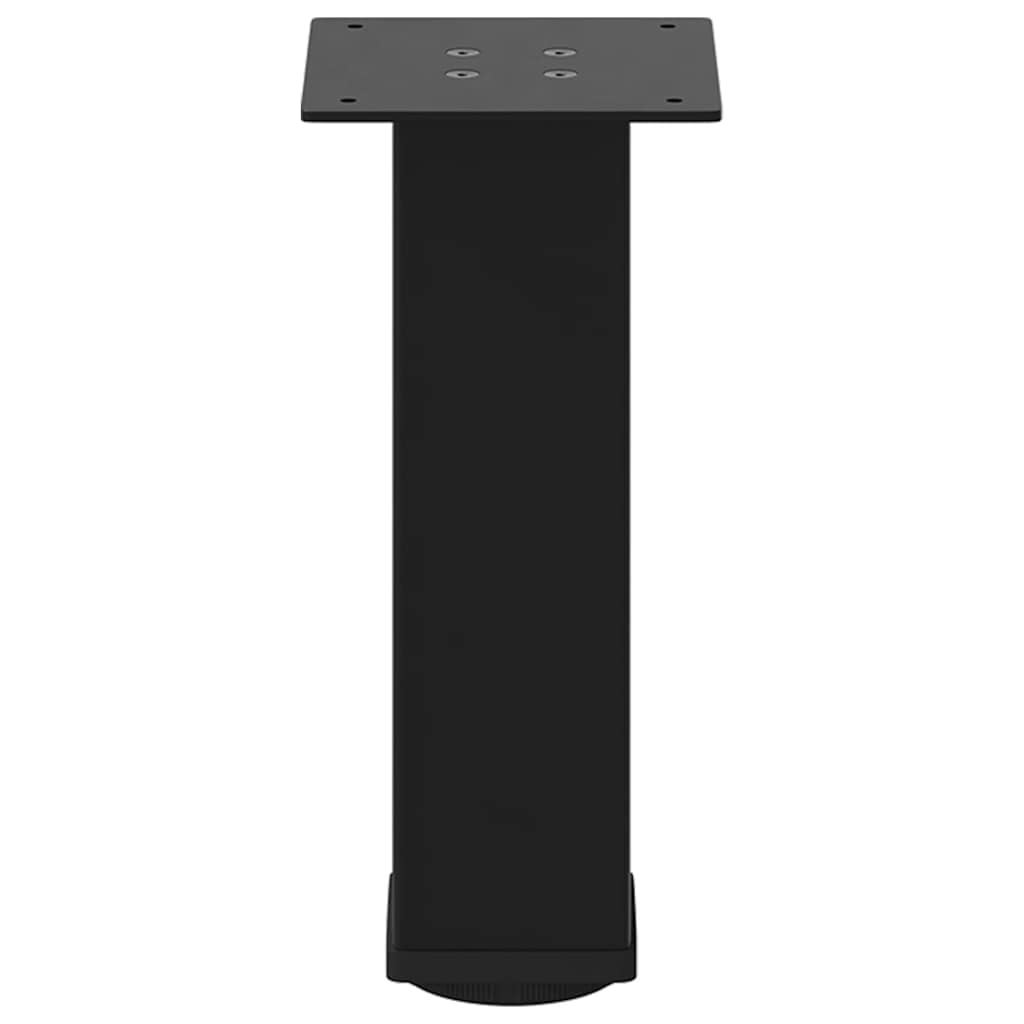 Soffbordsben 4 st svarta 42-44 cm stål