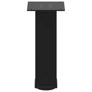 Soffbordsben 4 st svarta 42-44 cm stål
