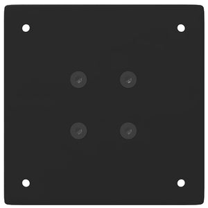 Konsolbordsben 4 st svarta 72-74 cm stål