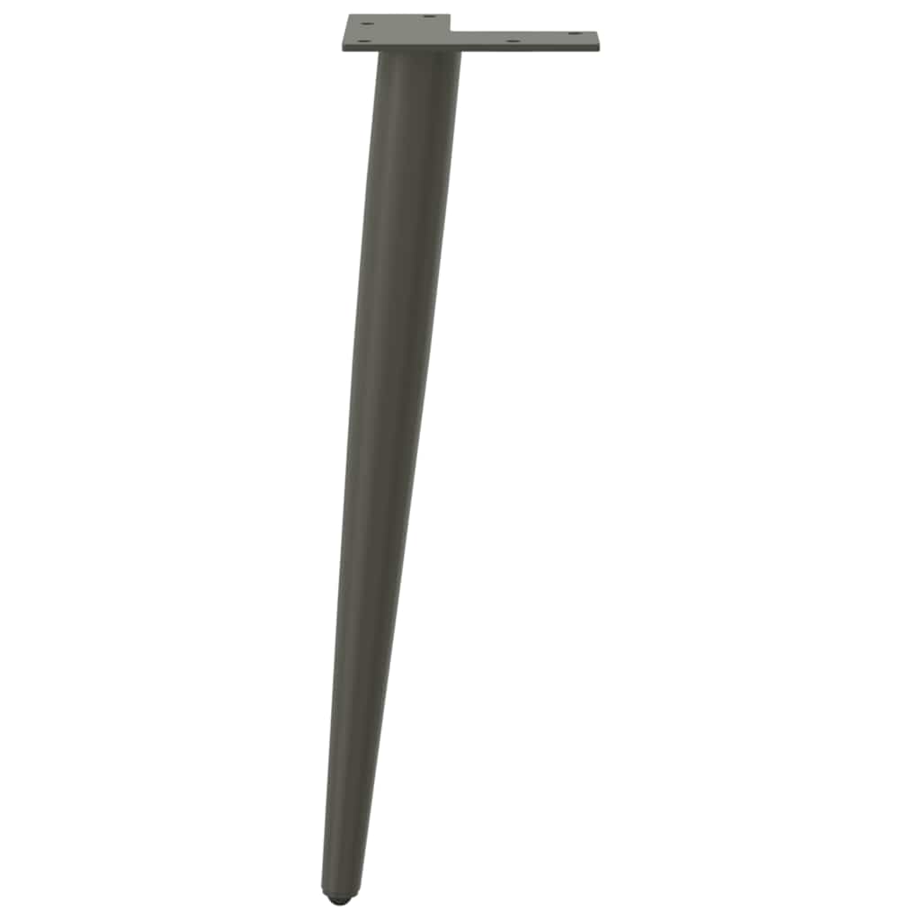 Soffbordsben koniska 4 st antracit 30-31 cm stål