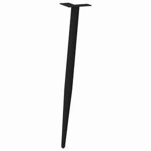 Konsolbordsben koniska 4 st svarta 72-73 cm stål