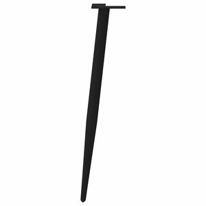 Konsolbordsben koniska 4 st svarta 72-73 cm stål