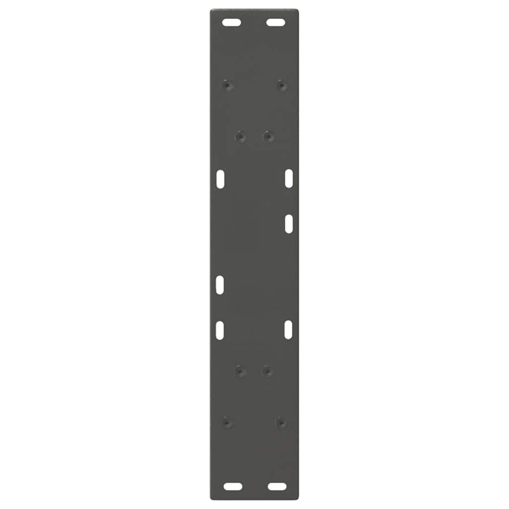 Matbordsben V-formade 2 st antracit 60x(72-73,3) cm stål