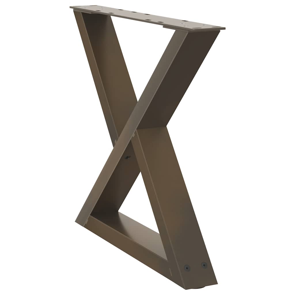 Soffbordsben 2 st naturstål 60x(42-43,3) cm stål