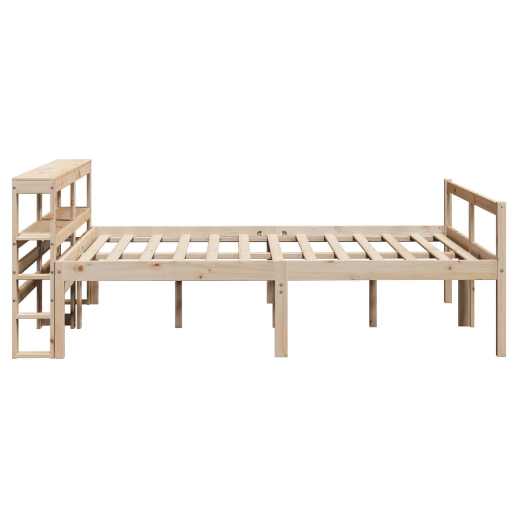 Seniorsäng med sänggavel 160x200 cm massivt furu