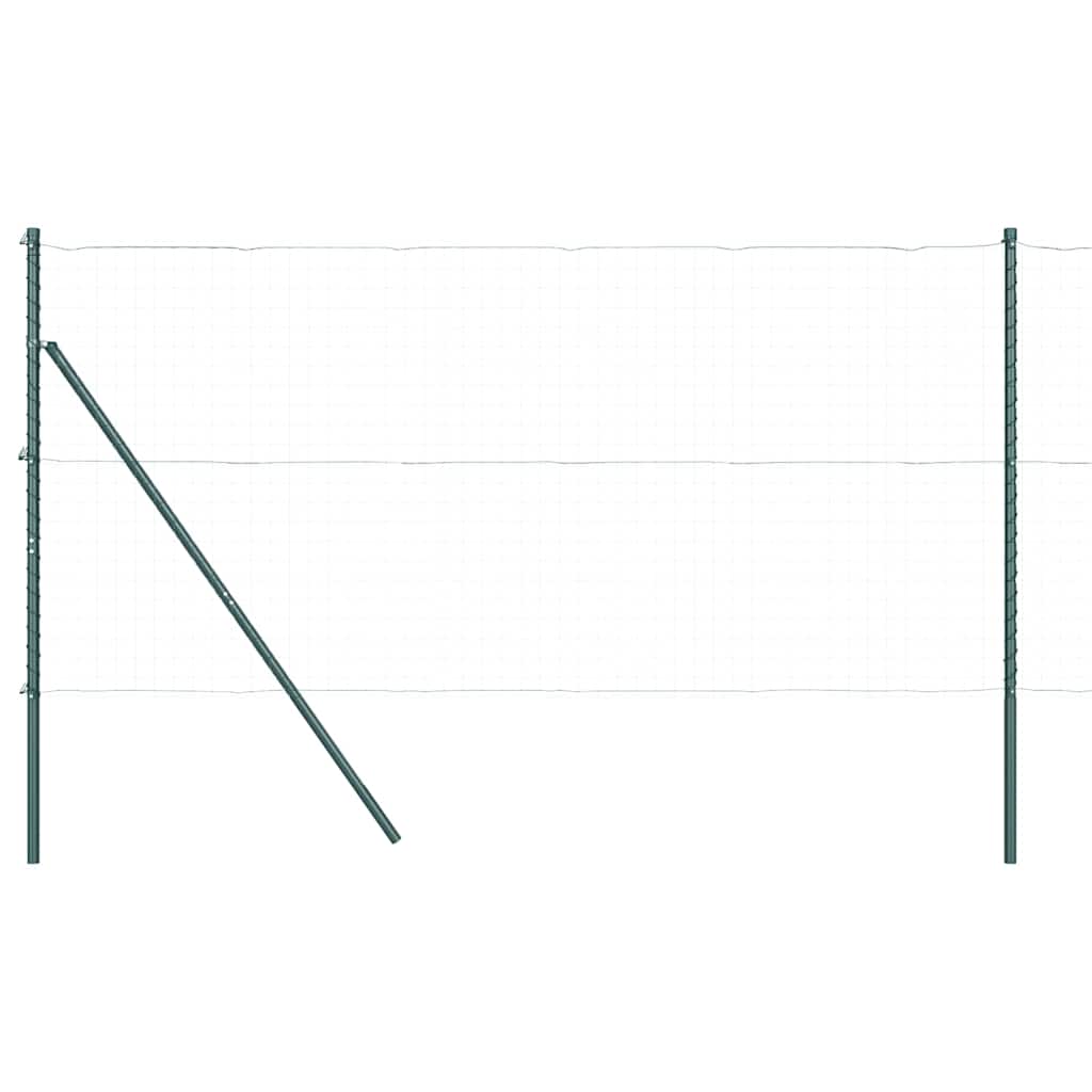 Stängselstolpe 26 pcs Grön 3,2 x 3,2 x 150 cm